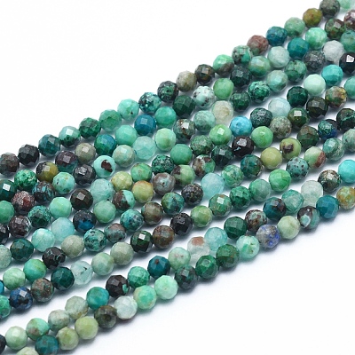 Natural Chrysocolla Beads Strands G-G823-13-3.5mm-1