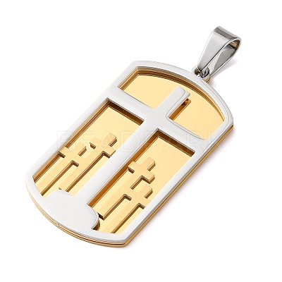 Easter 304 Stainless Steel Pendants STAS-E527-06GP-1