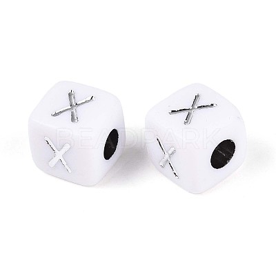 Opaque Acrylic Beads SACR-T035-03X-1