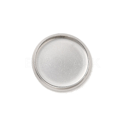 Non-Tarnish Stainless Steel Plain Edge Bezel Cups X-STAS-M226-03B-1