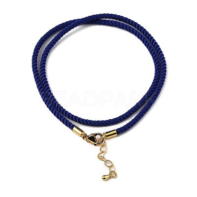 Nylon Milan Cord Necklace Making MAK-M028-01G-08-1