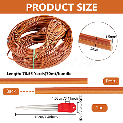 1Bundle Plastic Wicker Strips AJEW-BC0010-22C-1