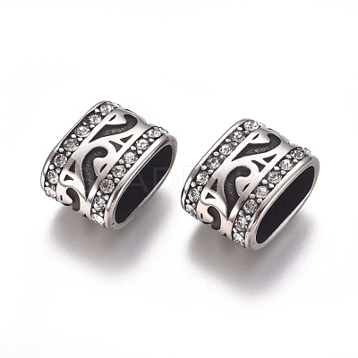 304 Stainless Steel Slide Beads STAS-M274-030AS-1