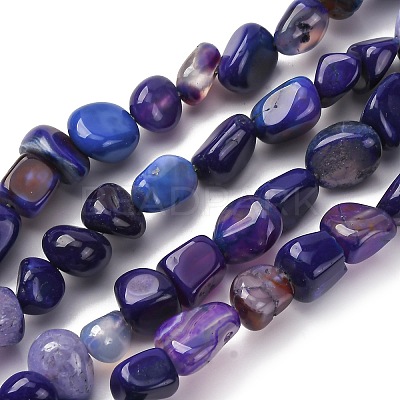 Natural Agate Beads Strands G-RM241227-01-1