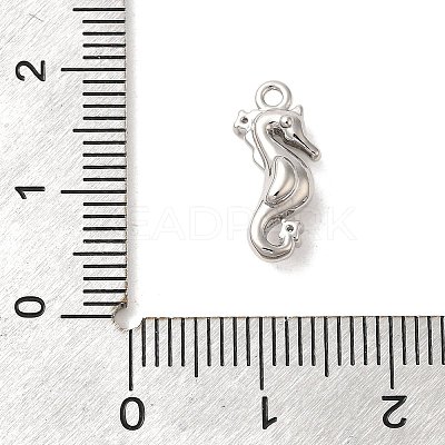Marine Animal Theme Platinum Brass Micro Pave Clear Cubic Zirconia Pendants LS-KK-U031-01P-02-1