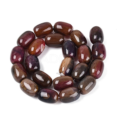 Natural Fire Crackle Agate Beads Strands G-Q606-108A-1