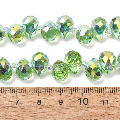 Electroplate Glass Beads Strands EGLA-D030-17E-1