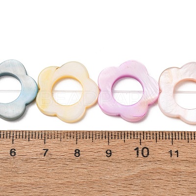 Dyed Natural Freshwater Shell Beads Strands SH-CBA2978-02-1