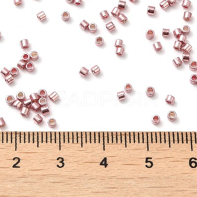 Electroplate Glass Seed Beads SEED-S042-01B-14-1