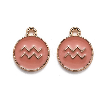 Alloy Enamel Pendants ENAM-S124-01B-11J-1
