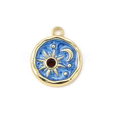 Alloy Enamel Pendants FIND-U030-20G-02-1