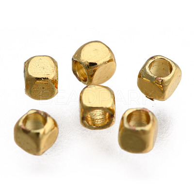 Rack Plating Brass Spacer Beads KK-F801-11-G-1
