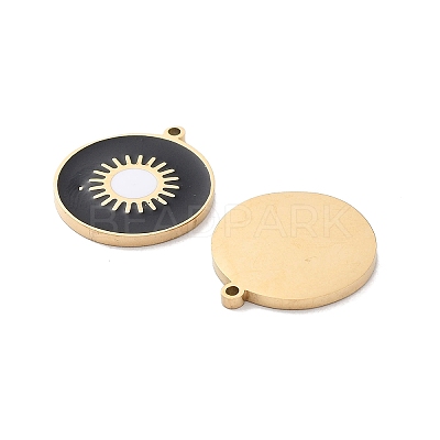 Ion Plating(IP) 304 Stainless Steel Pendants STAS-P339-07G-02-1