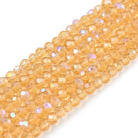 Electroplate Glass Beads Strands EGLA-A044-T1mm-L23-1