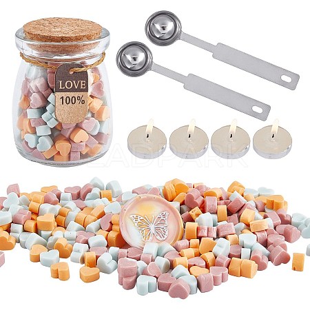 Sealing Wax Particles Kits for Retro Seal Stamp DIY-CP0003-60O-1