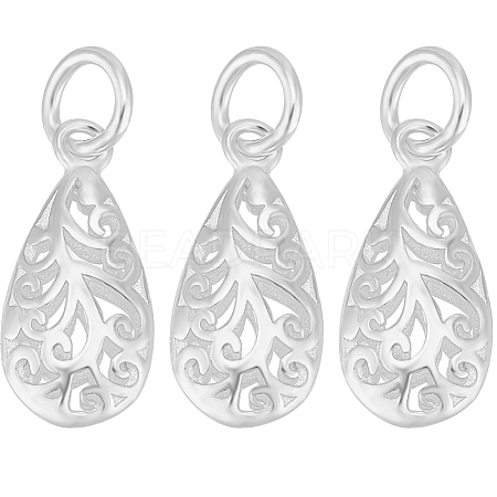 Beebeecraft 4Pcs 925 Sterling Silver Pendants STER-BBC0005-79-1