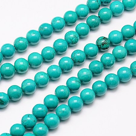 Natural Magnesite Beads Strand TURQ-G096-6mm-1