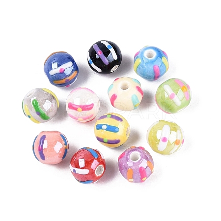 Handmade Porcelain Ceramic Beads PORC-Q005-03-1