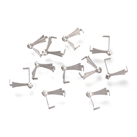 Tarnish Resistant 304 Stainless Steel Ice Pick Pinch Bails STAS-F263-01A-P-1