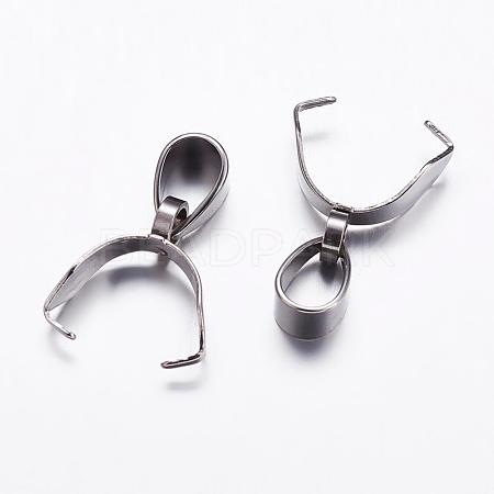 Tarnish Resistant 304 Stainless Steel Pinch Bails STAS-K146-090-4x16-1