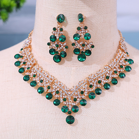 Alloy Rhinestone Jewelry Sets FS-WGE40D6-02-1