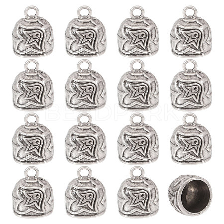 16Pcs Tibetan Style Alloy Cord Ends TIBEP-CA0010-24TAS-1