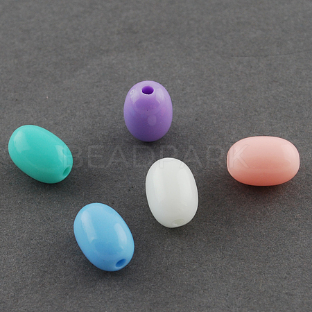 Opaque Acrylic Beads SACR-R746-09-1