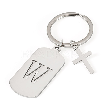 1Pc Stainless Steel Keychains KEYC-TADJ0001-08W-1