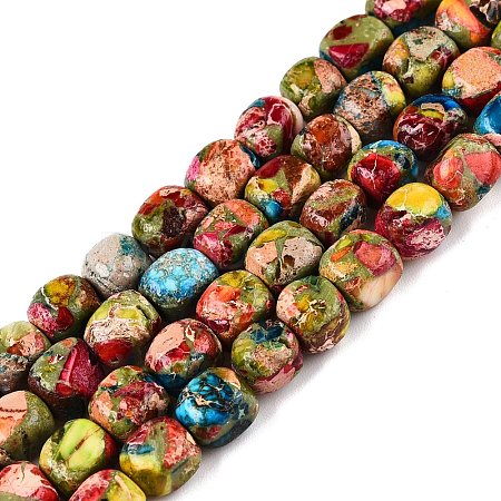 Natural Imperial Jasper Beads Strands X-G-N342-62H-1