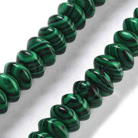 Synthetic Malachite Beads Strands G-P559-A04-02-1