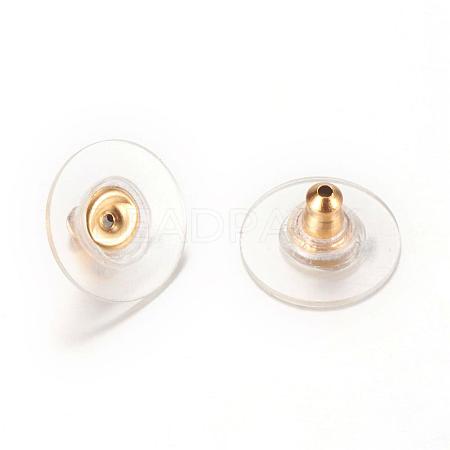 304 Stainless Steel Bullet Clutch Earring Backs STAS-T004-10G-1
