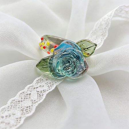 Handmade Lampwork Finger Rings WG782F0-03-1