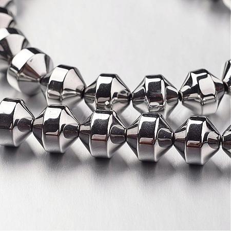 Electroplate Non-magnetic Synthetic Hematite Bead Strands G-F300-31A-01-1
