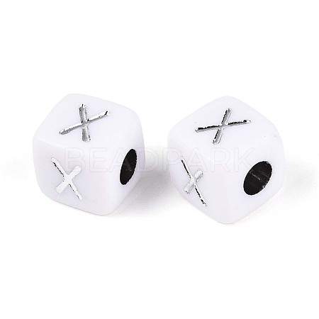 Opaque Acrylic Beads SACR-T035-03X-1
