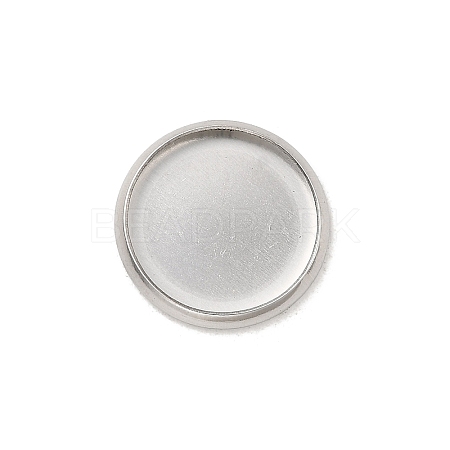 Non-Tarnish Stainless Steel Plain Edge Bezel Cups X-STAS-M226-03B-1
