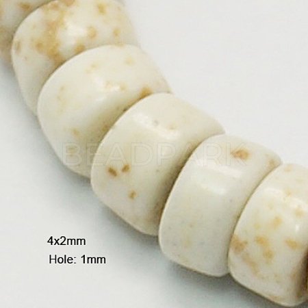 Natural Magnesite Beads Strands TURQ-P027-50-1