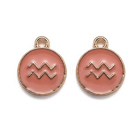 Alloy Enamel Pendants ENAM-S124-01B-11J-1