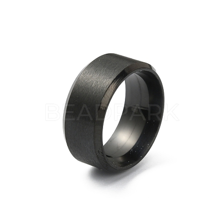 201 Stainless Steel Plain Band Ring for Women RJEW-WH0010-06A-MB-1