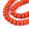 Opaque Spray Painted Glass Beads X-GLAA-ZX008-8mm-18M-3