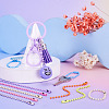 200Pcs 10 Colors Iron Ball Chain CH-TA0001-07-6