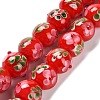 Handmade Lampwork Bumpy Beads Strands LAMP-A005-01B-1