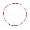 Waxed Polyester Cord Necklace Making MAK-I011-05-B-02-1