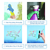 Gorgecraft Waterproof PVC Colored Laser Stained Window Film Adhesive Stickers DIY-WH0256-055-3