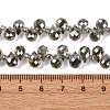 Transparent Electroplate Glass Beads Strands EGLA-F152A-FR05-2