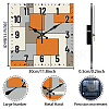 MDF Printed Wall Clock HJEW-WH0059-001-2
