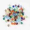Mixed Color Bicone Faceted Glass Crystal Spacer Beads X-I5301GB4MM-3