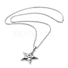 Tibetan Style Alloy Pendant Necklaces NJEW-P284-05AS-2