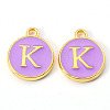 Golden Plated Alloy Enamel Charms LS-X-ENAM-S118-10K-1