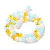 Glass Beads Strands EGLA-A034-M8mm-52-4