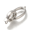 Brass Fold Over Clasps KK-H480-15P-1
